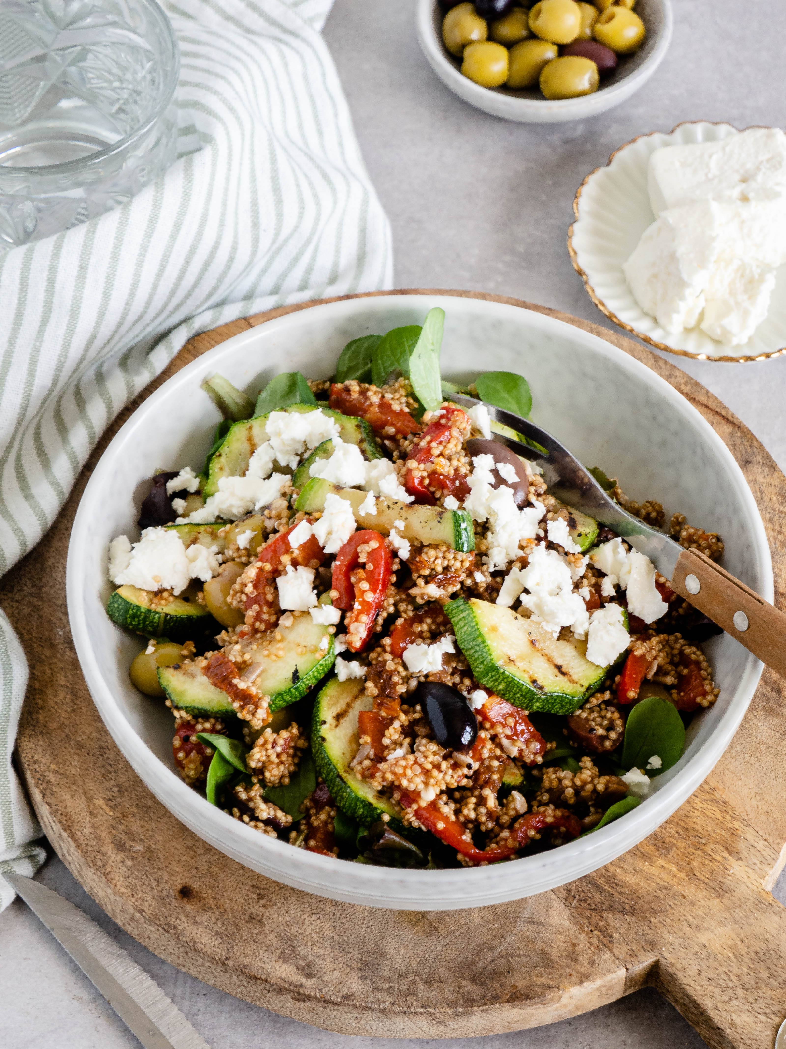 lunch salade met quinoa